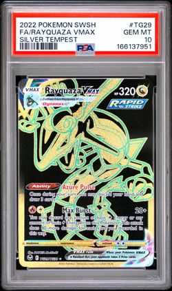 2022 Rayquaza VMAX Silver Tempest PSA 10