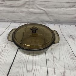 Casserole Dish Anchor 1.5qt Vintage harvest, Amber and or smoke color $10 each