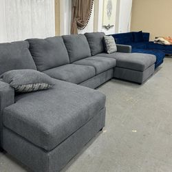 EDENFIELD CHARCOAL LAF SECTIONAL