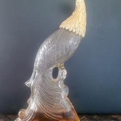 Vintage Avon Glass Cologne Decanter. Birds Of Paradise 