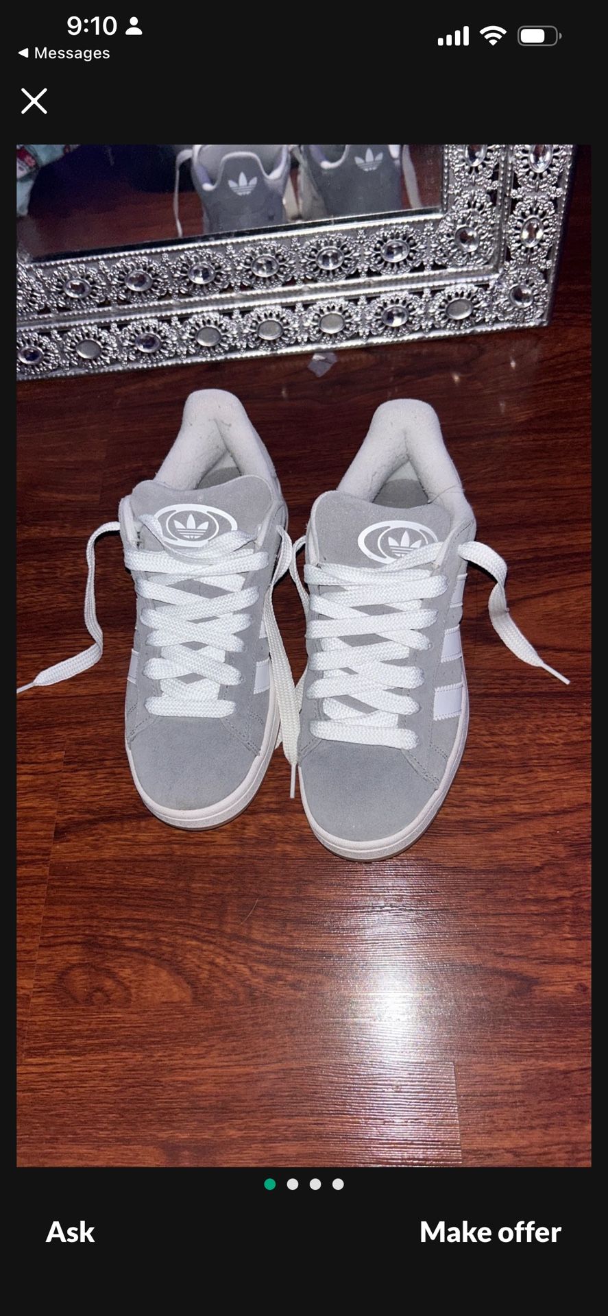 Grey adidas Campuses