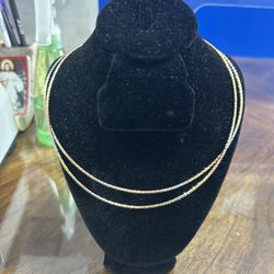 14k gold Omega Colar Chain 16 Inches 14.4 Grams Pick Up Only!!