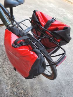 Ortlieb Back-Roller Classic Panniers (Pair) - Red/Black - Like New