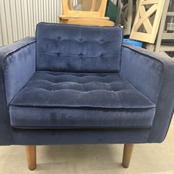 Happy Chic by Jonathan Adler - Navy Chair with Storage Ottoman