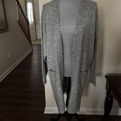 New Women’s Grey Cardigan Size Xxl
