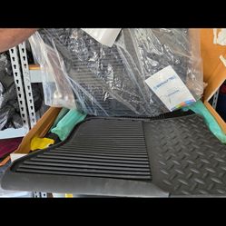 Four piece Chevy Silverado truck floor mats front and back