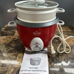 RIVAL 6-cup Red Rice Cooker
