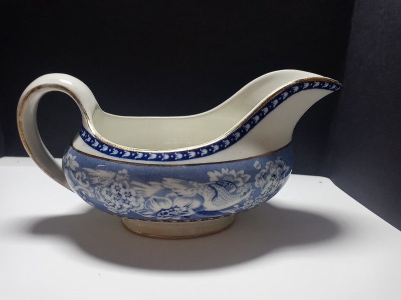 vintage Staffordshire gravy boat