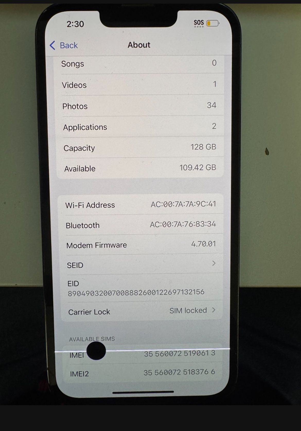 iPhone 13 Pro Locked