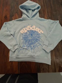 Sp5der Web Hoodie Light Blue
