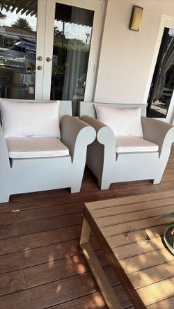 Kartell original outdoor harm chairs set of 2