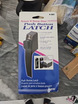 Screen And Storm Door Push Button Latch
