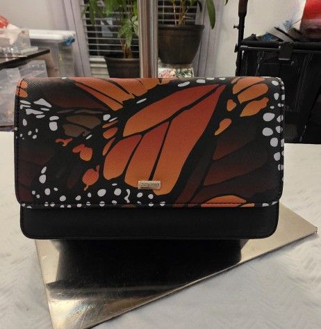 Pineda Covalin Monarch Butterfly pattern Crossbody - NEW