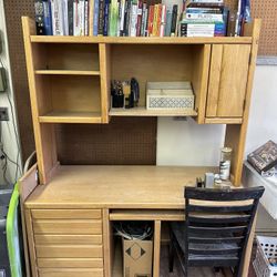 Study desk (wood). 