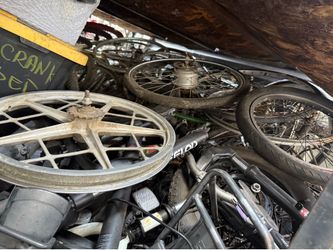 Lots of used bicycle parts for sale , buy one or buy them all