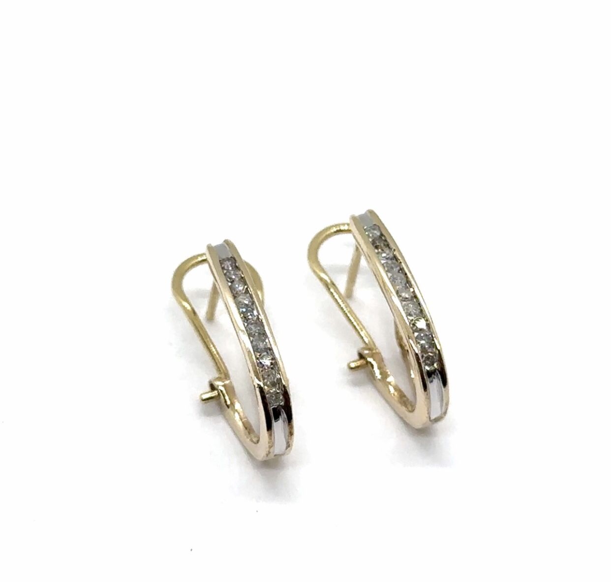 Gold Diamond Earrings 10k YG EPJ026139