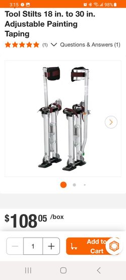 Drywall Stilts Aluminum Tools Stilts 18in to 30in Adjustable paintingTaping