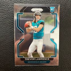 2020 Trevor Lawrence Panini Prizm Rookie Card. Jacksonville Juaguars