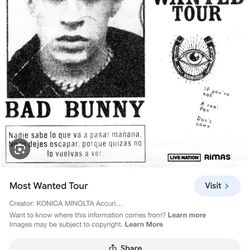 Bad Bunny Most Wanted Tour  May 25 2024
