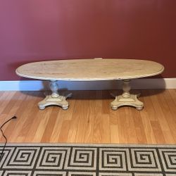 Distressed Wood Coffee Table 