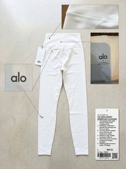 Alo Yoga 7 eighths high waist Airbrush leggings White L