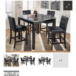 Maysville Counter Height Dining Table and 4 Bar Stools