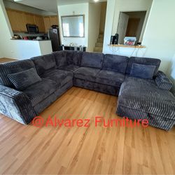 Corduroy Sectional Sleeper Sofa 