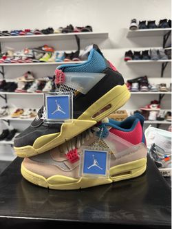 Jordan 4 Union Off Noir and guava