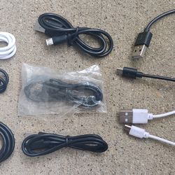 Lot Of 9 Micro USB Charging / Sync Cables Universal