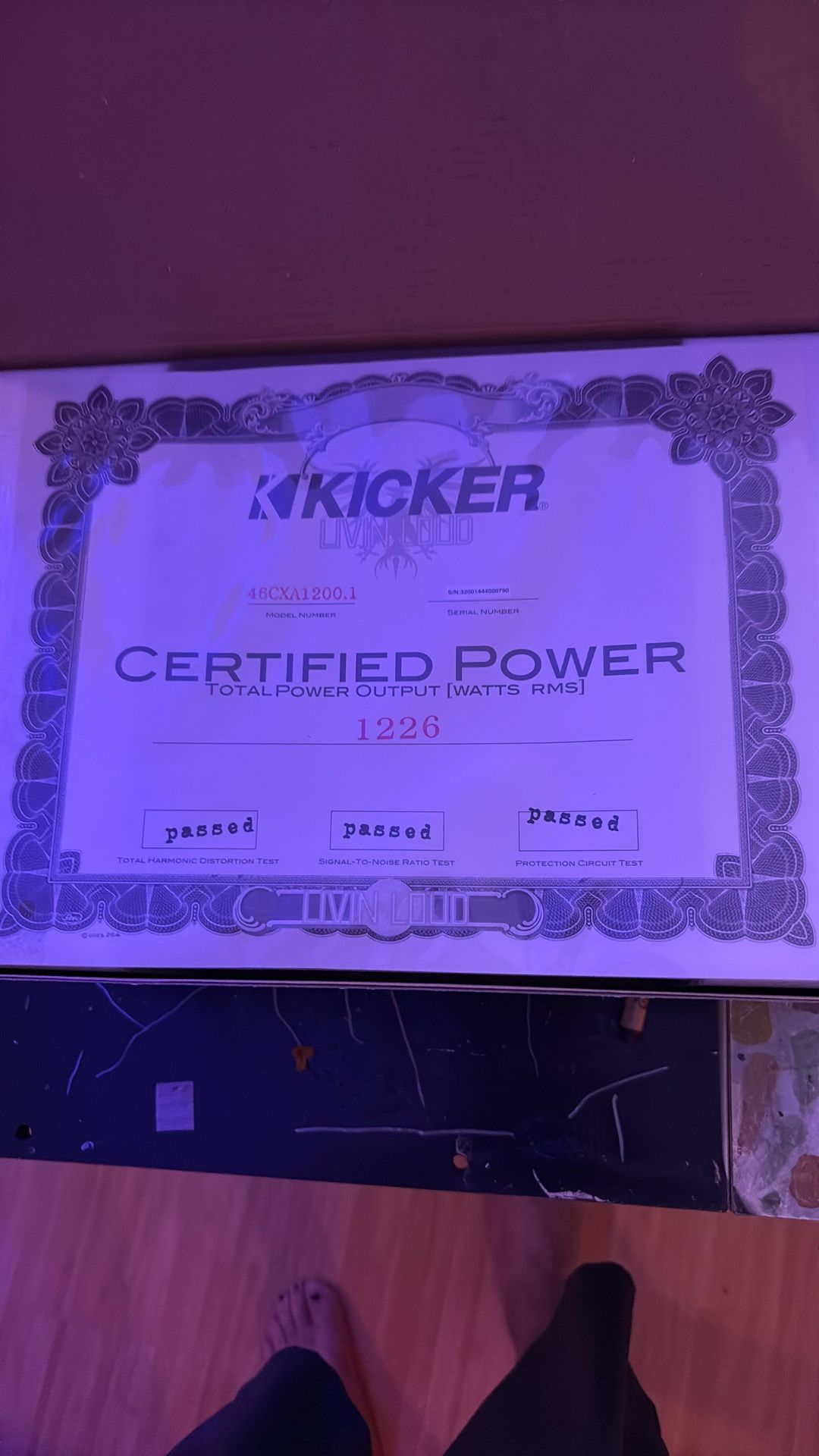 kicker amp 2400 watt