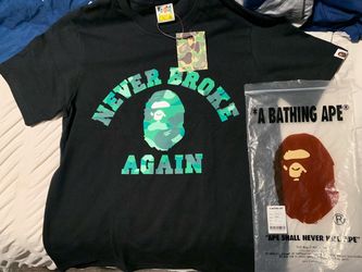 BAPE x NBA Never Broke Again Black T-Shirt XL
