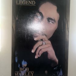 Bob Marley Wood Frame Portrait 3x2ft