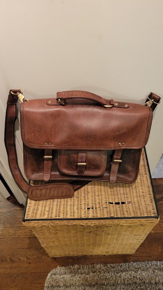 Leather Messenger Bag