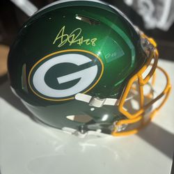 AJ Dillon Full Size Authentic Packers Helmet 