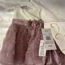 Infant Girl Dress ( Purple )