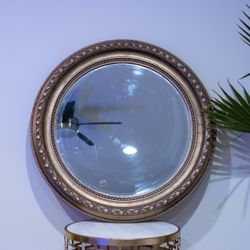 Large Circular Vintage Mirror 
