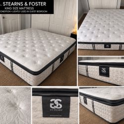 G.S. Stearns & Foster King Mattress w/ Split Box spring