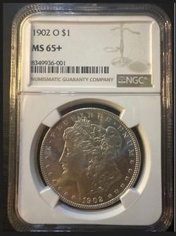 1902‑O Morgan Silver Dollar — NGC Certified MS65+   Certification #: (contact info removed)‑001