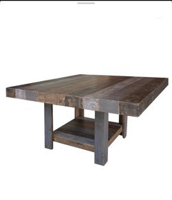 Sabetha Pine Solid Wood Base Dining Table