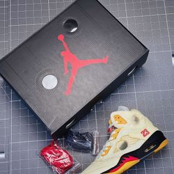 Jordan 5 Off White Sail 6