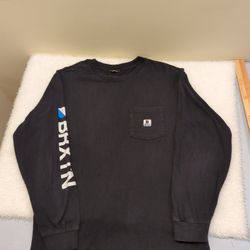 Brixton Tilly's Men's Medium Long Graphic Sleeve T-Shirt 