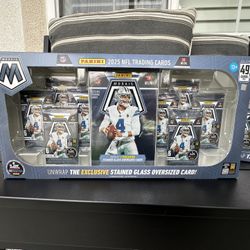2025 Panini Mosaic Football Costco Bundle Box Stained Glass
