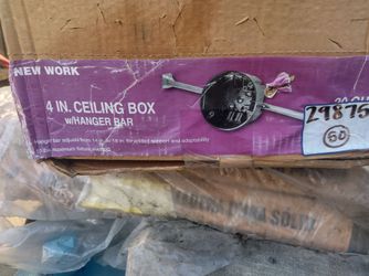 NEW CANTEX 4 IN CEILING BOX $1 EA.