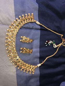 Rose Gold Earring and Necklace set