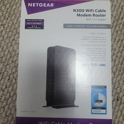 Wifi Cable Modem and Router