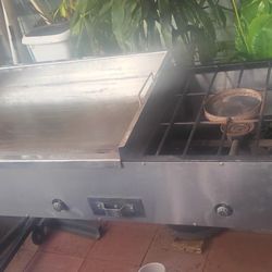 Plancha Para Hacer Tacos O Pupusas Con Un Quemador Incluído 