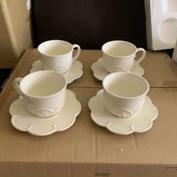 Juego De 8 Piesas Tacitas Y Platos Para Te $75