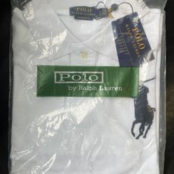 *NWT - POLO RALPH LAUREN Mens Big Pony Custom Slim Fit Polo Shirt White