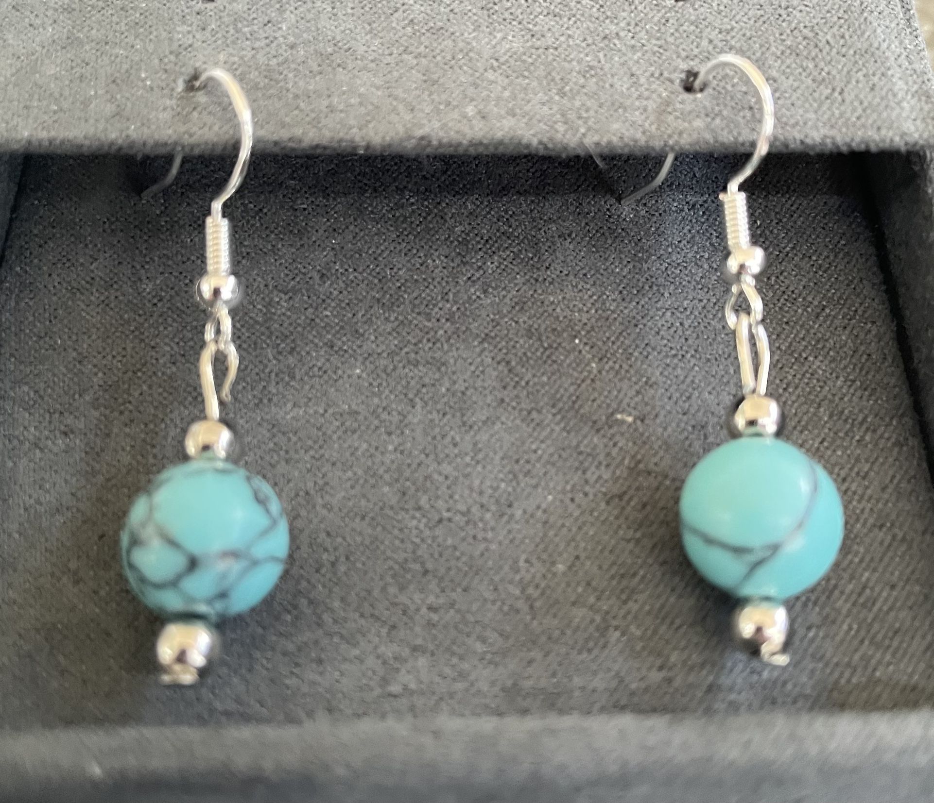 Turquoise and Silver Earrings