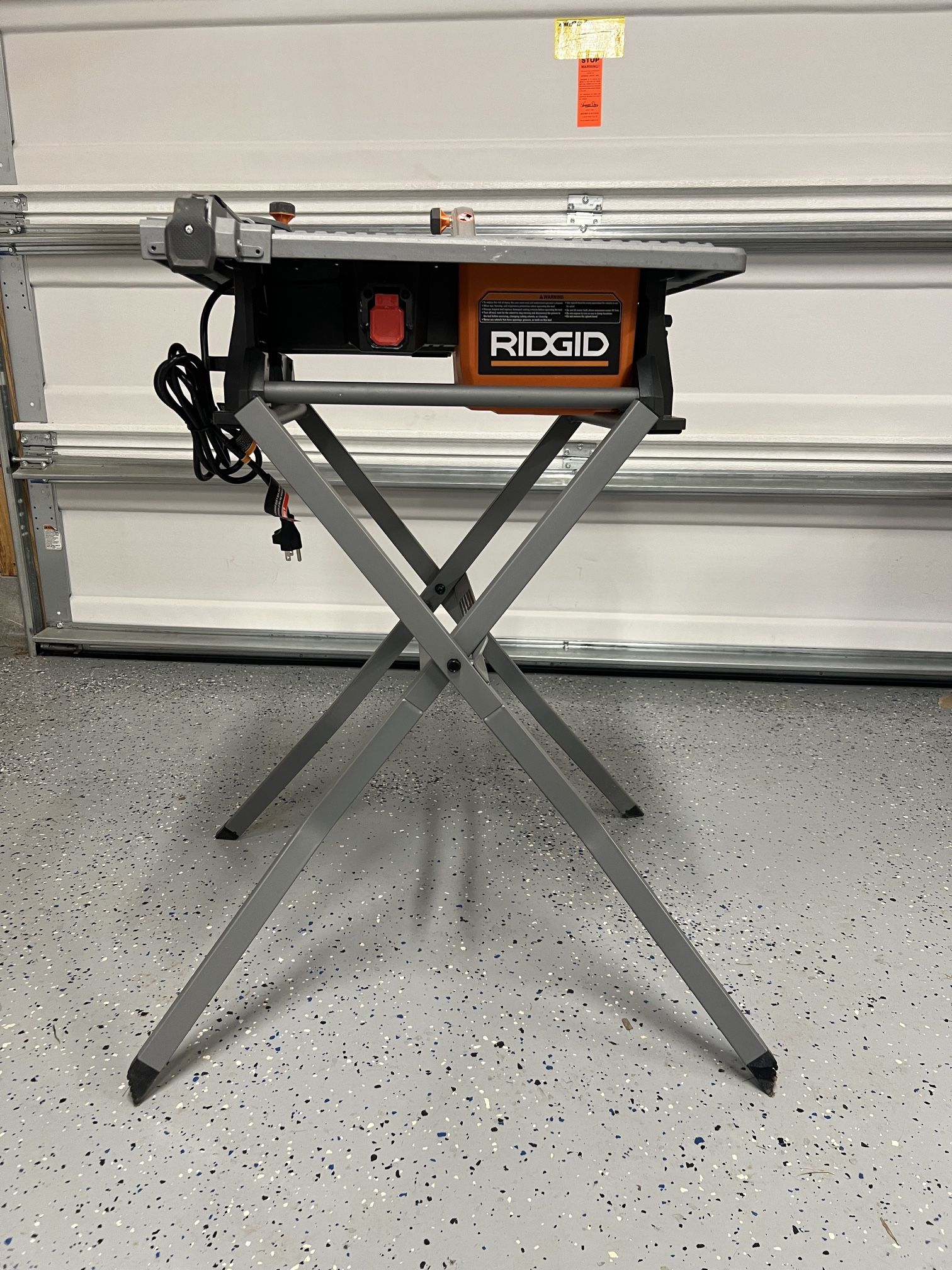 RIDGID 6.5 Amp Corded 7 in. Table Top Wet Tile Saw with Stand